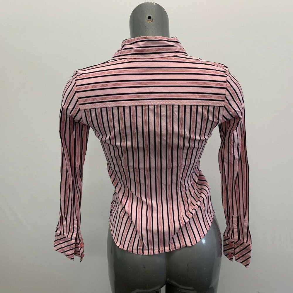 Tommy Hilfiger V Neck Button Up Shirt Women's Size - Picture 3 of 5